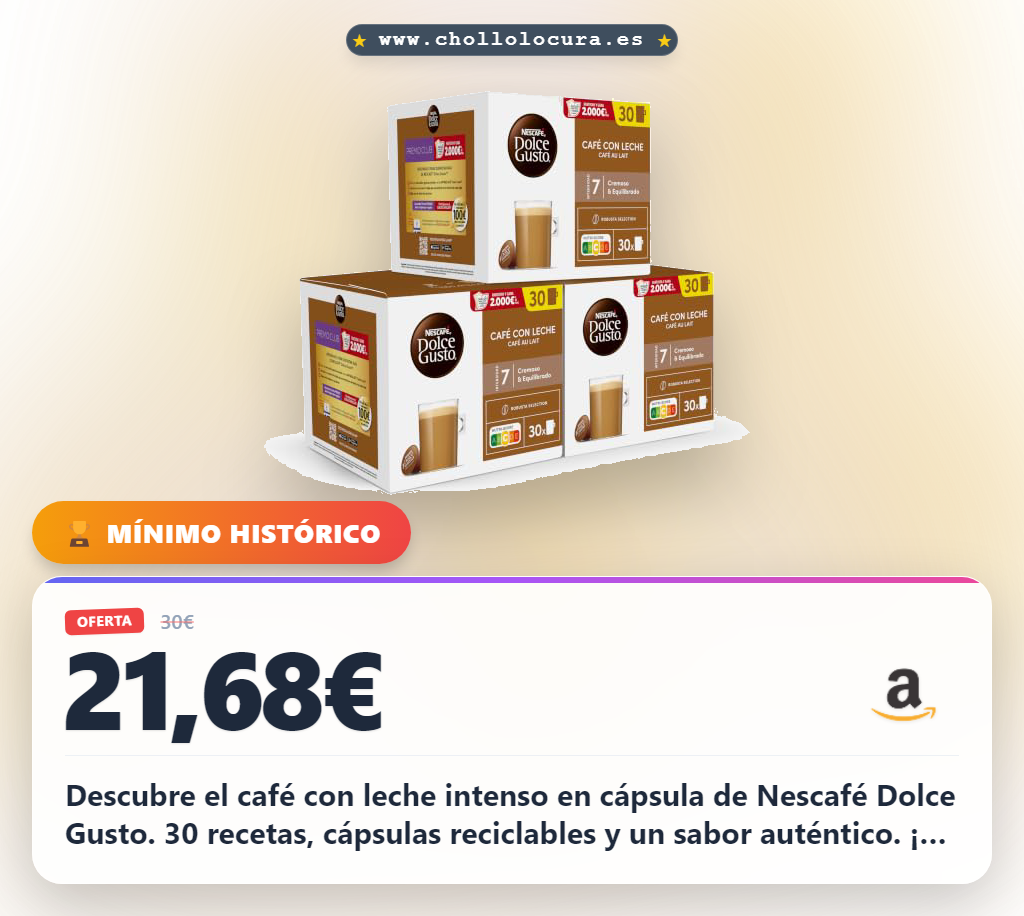 ¡Café con leche intenso en cápsula! Nescafé Dolce Gusto, 30 recetas y cápsulas reciclables con segunda vida