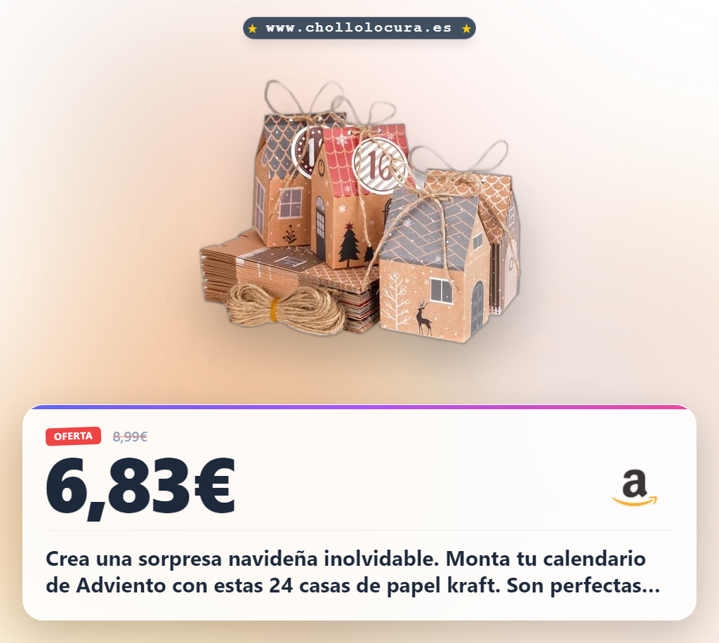 Consigue el Calendario de Adviento I LOVE MOM con 24 cajas de regalo para Navidad al mejor precio
