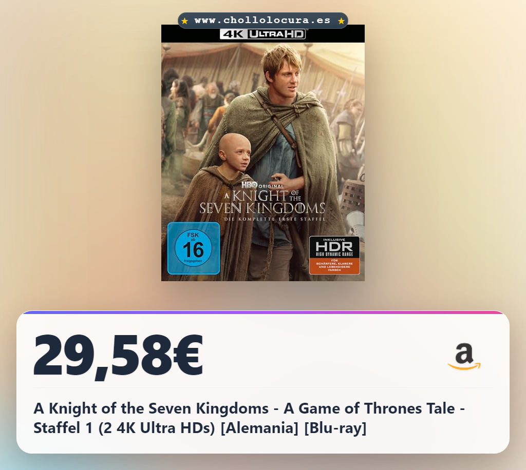 A Knight of the Seven Kingdoms - A Game of Thrones Tale - Staffel 1 (2 4K Ultra HDs) [Alemania] [Blu-ray]