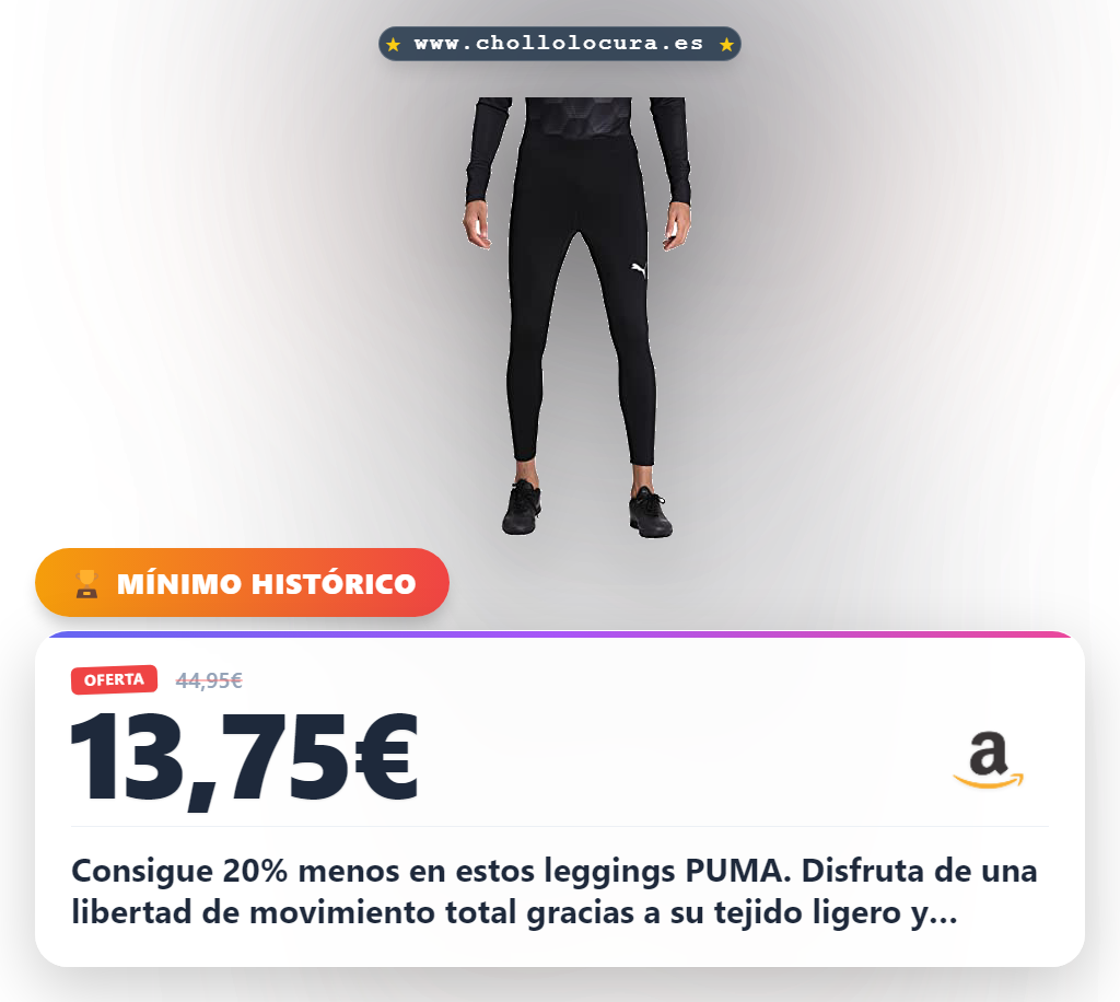 Consigue los leggings PUMA Baselayer para hombre con tejido ligero y libertad de movimiento en oferta histórica para ti.
