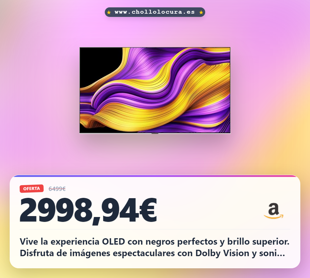 Aprovecha el TV LG OLED 83" 4K con Dolby Vision y Atmos al mejor precio de oferta histórica