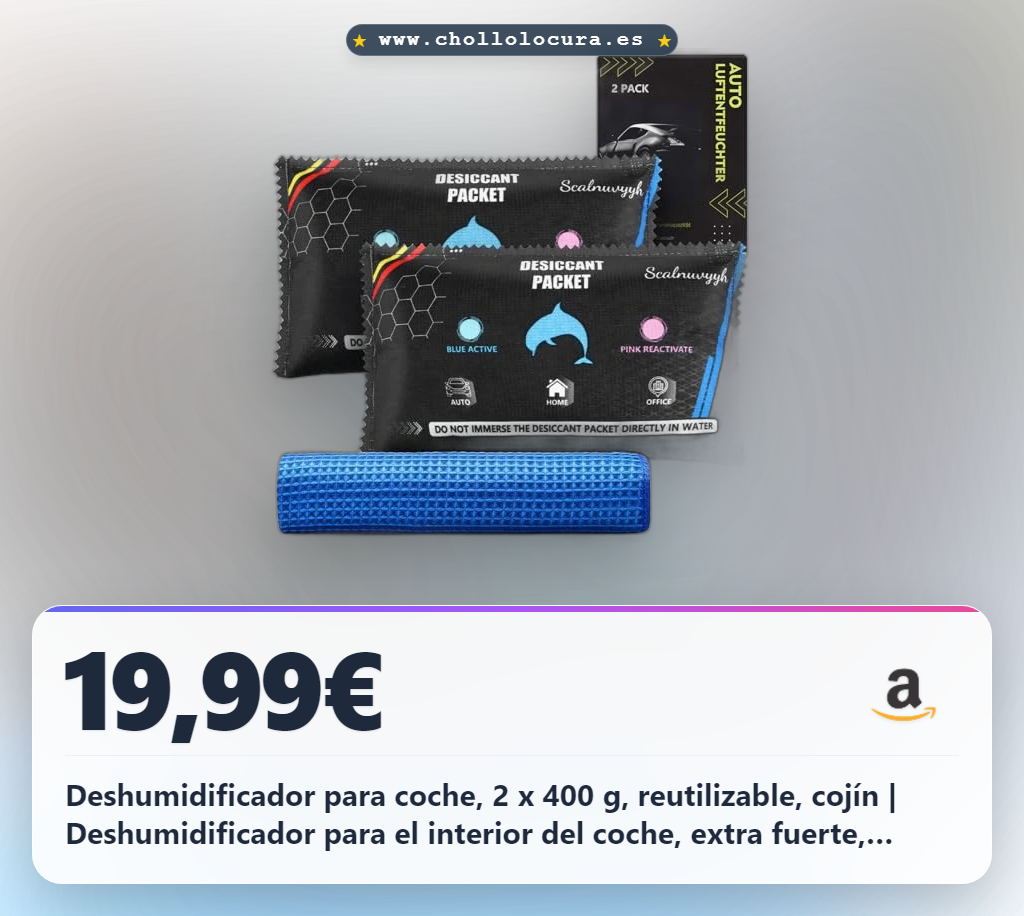 Descubre este deshumidificador para coche reutilizable anti-empañamiento con gel de sílice al mejor precio