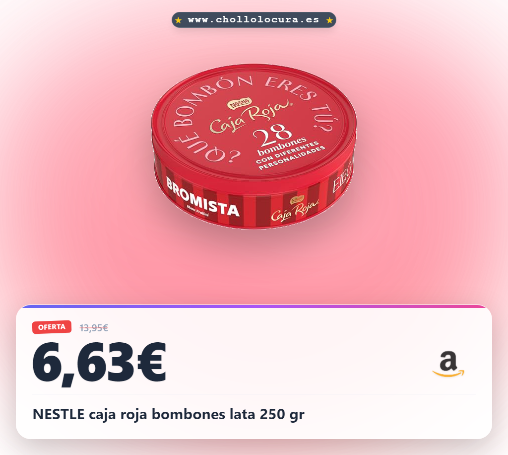 NESTLE caja roja bombones lata 250 gr