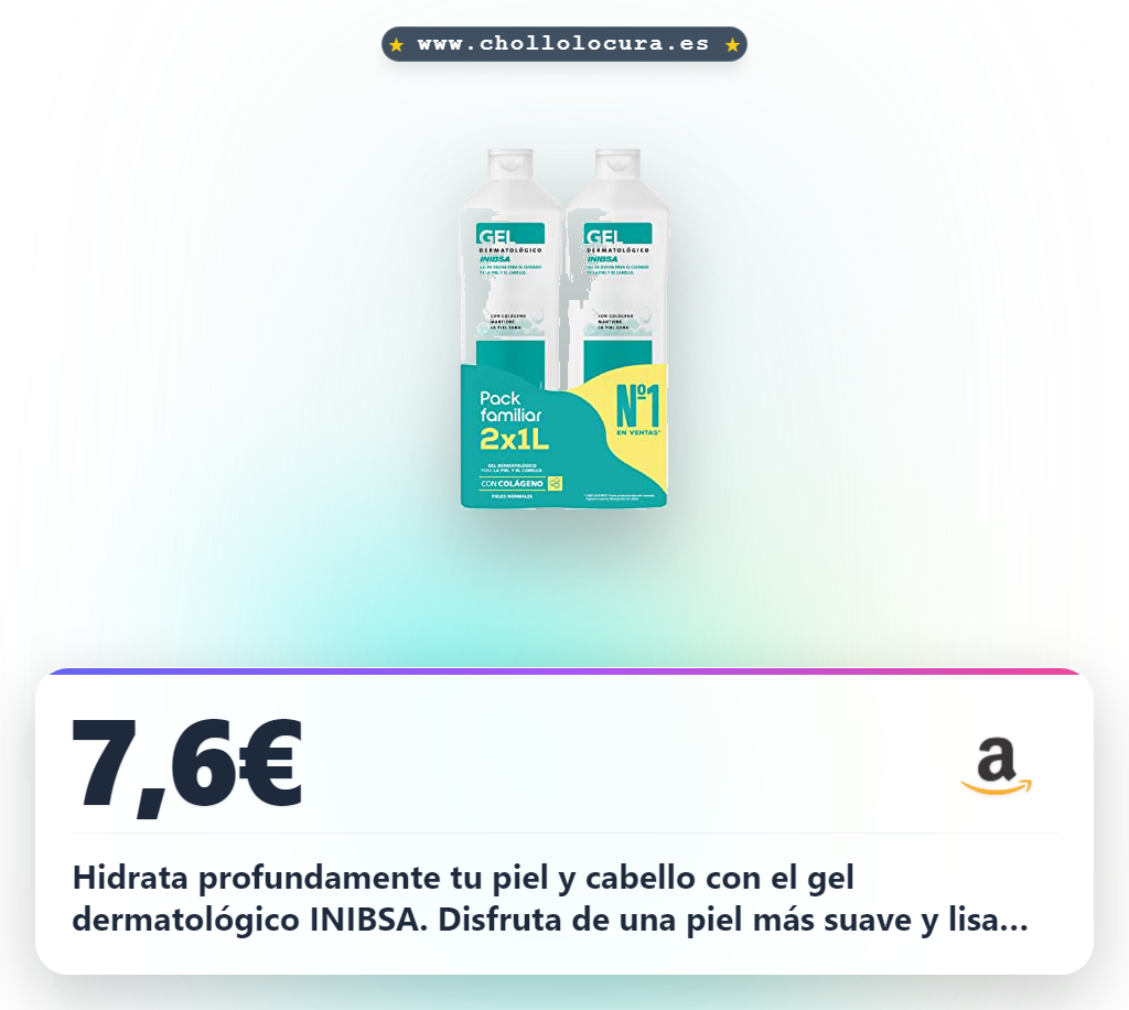 Aprovecha el Gel de baño dermatológico INIBSA para piel y cabello suave y lisa