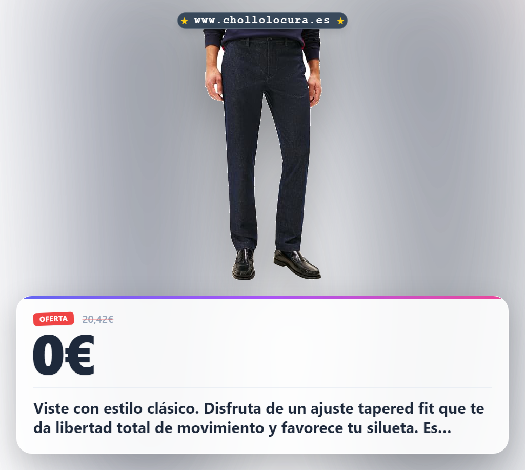 Viste con estilo clásico. Disfruta de un ajuste tapered fit que te da libertad total de movimiento y favorece tu silueta. Es perfecto para la oficina o el día a día. Calidad Tommy Hilfiger y comodidad que no sacrifica el diseño.