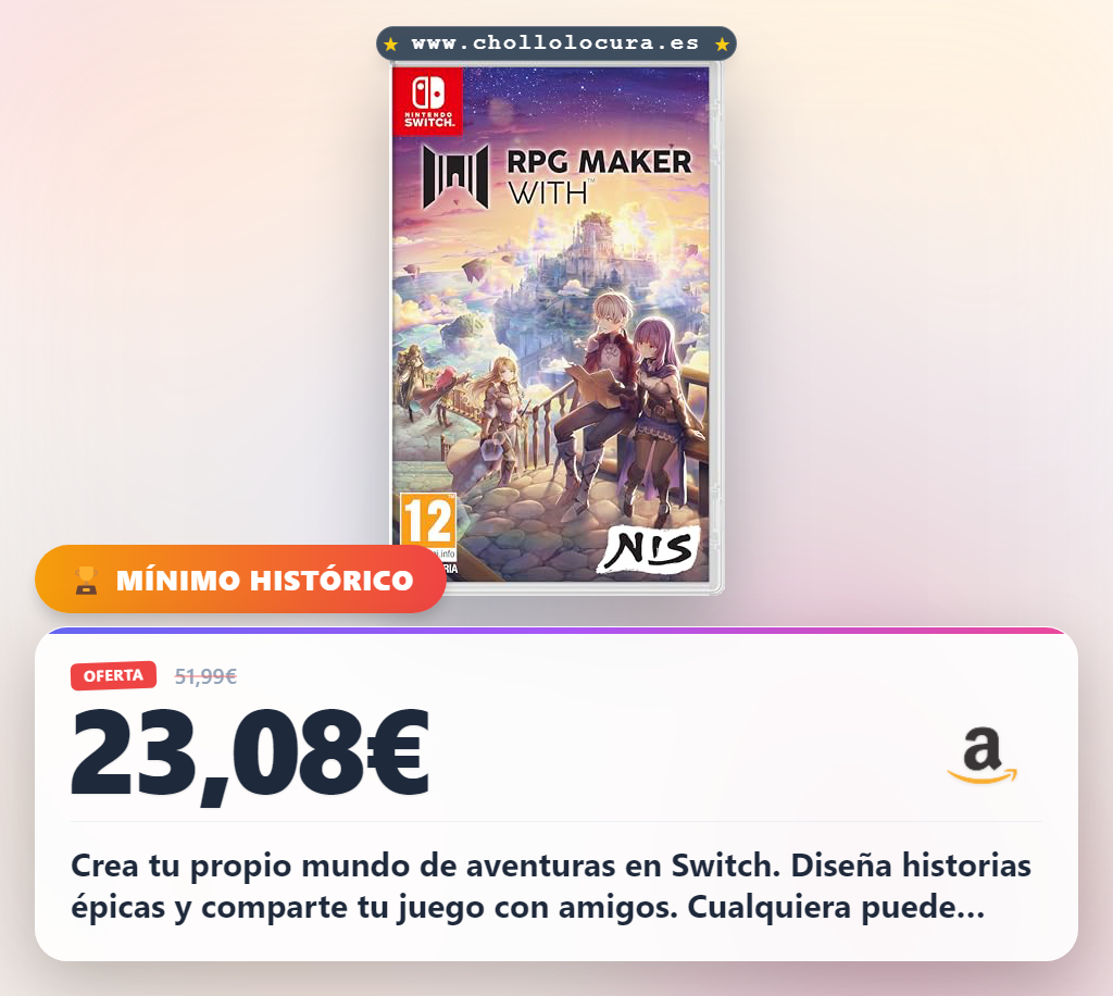 Disfruta creando tu mundo de aventuras en Nintendo Switch con RPG Maker al mejor precio
