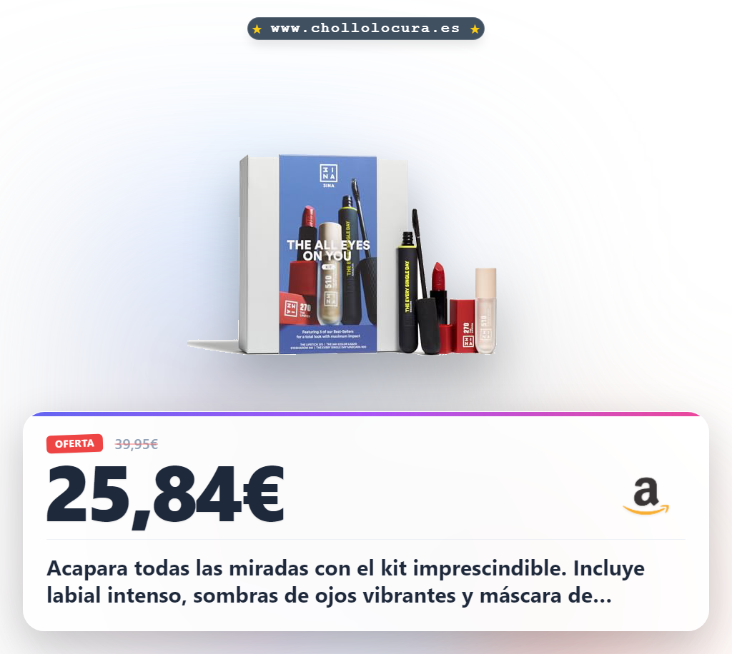 Aprovecha el kit The All Eyes On You con labial y sombras veganas en oferta histórica