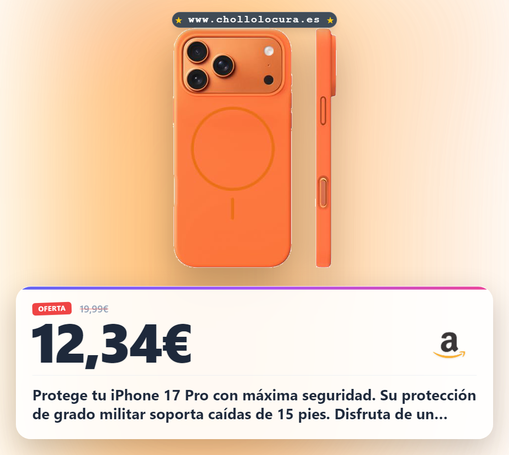 Protege tu iPhone 17 Pro con máxima seguridad. Su protección de grado militar soporta caídas de 15 pies. Disfruta de un agarre magnético perfecto para soportes de coche y batería externa. Además, su silicona líquida es suave, fácil de limpiar y segura para los más pequeños.