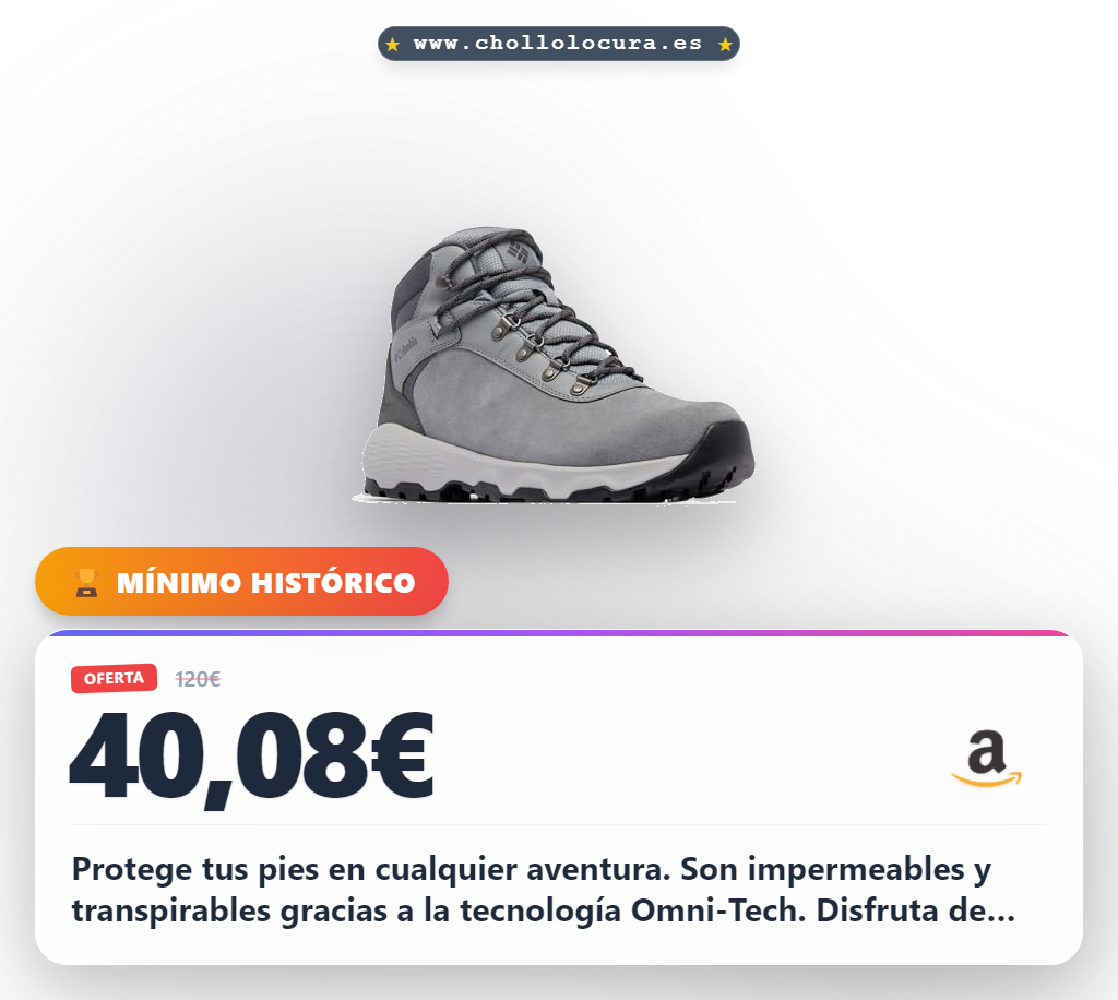 Consigue los zapatos impermeables Columbia Newton Wander para hombre. Tecnología Omni-Tech y materiales reciclados en oferta.