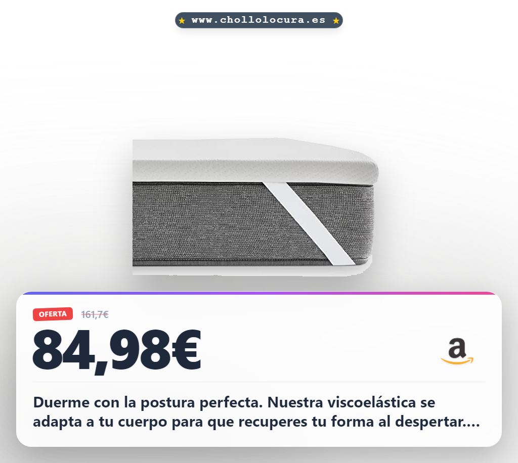 Consigue el topper viscoelástico Pikolin Home Dermo 90x190. Transpirable, antialérgico y antibacteriano para un descanso de calidad
