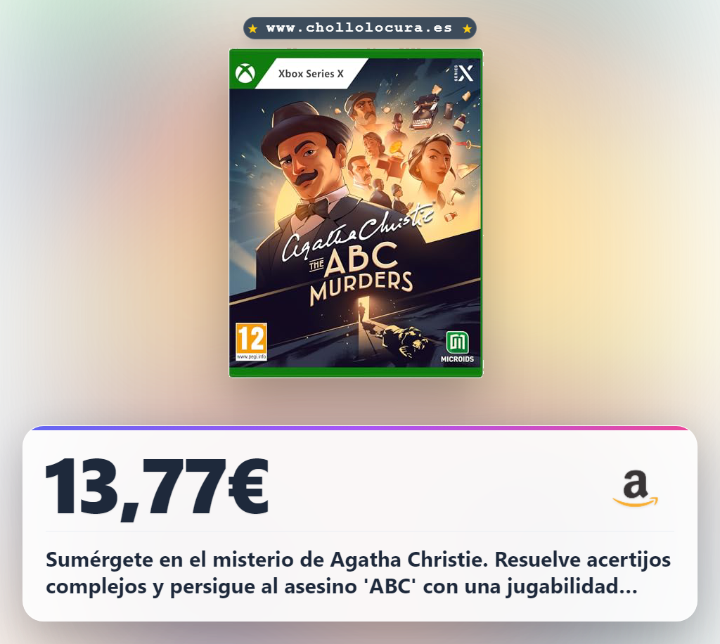 Consigue The ABC Murders de Agatha Christie para XBOX SERIES X/ONE. Disfruta de esta aventura de misterio al mejor precio