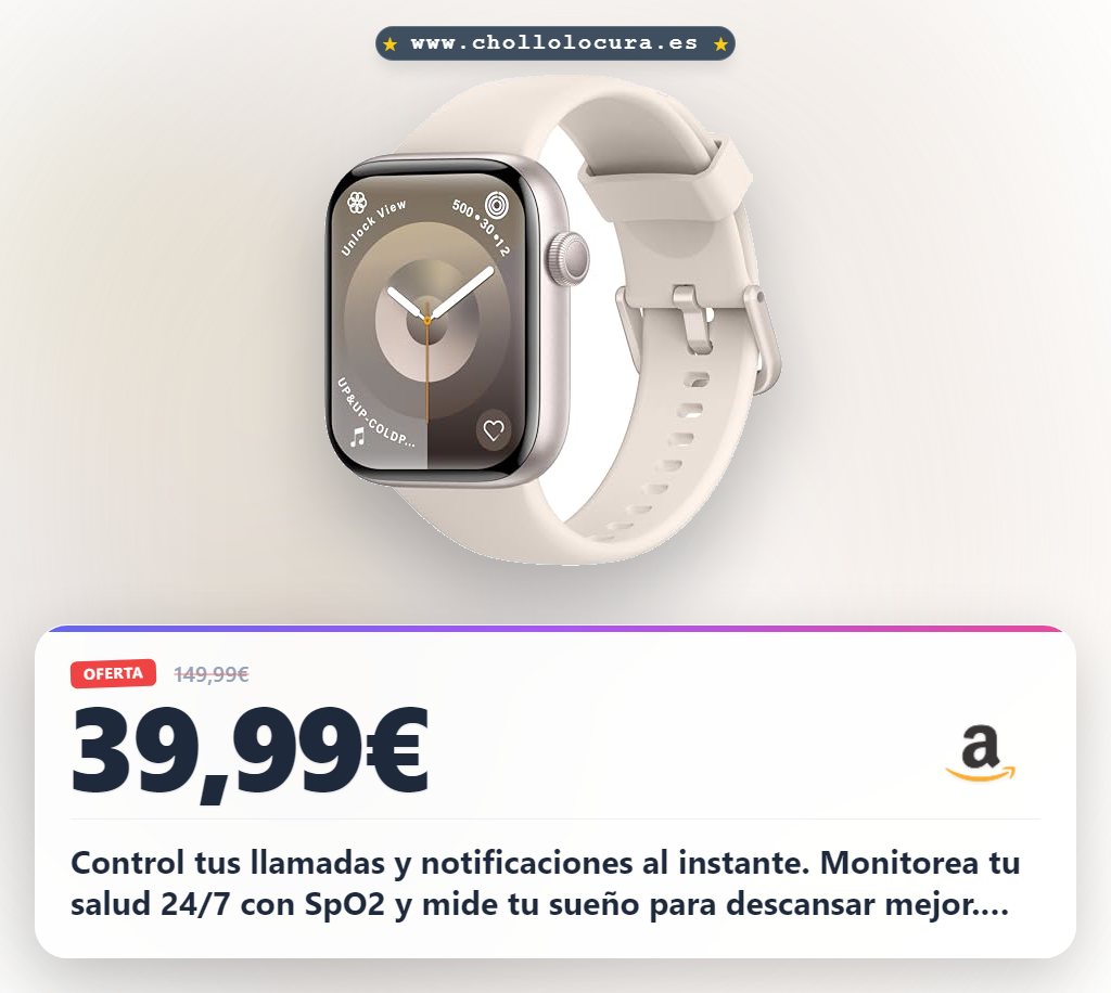 Aprovecha este smartwatch mujer hombre IP68 con llamadas Bluetooth y 140 modos deportivos al mejor precio del año al mejor precio del año