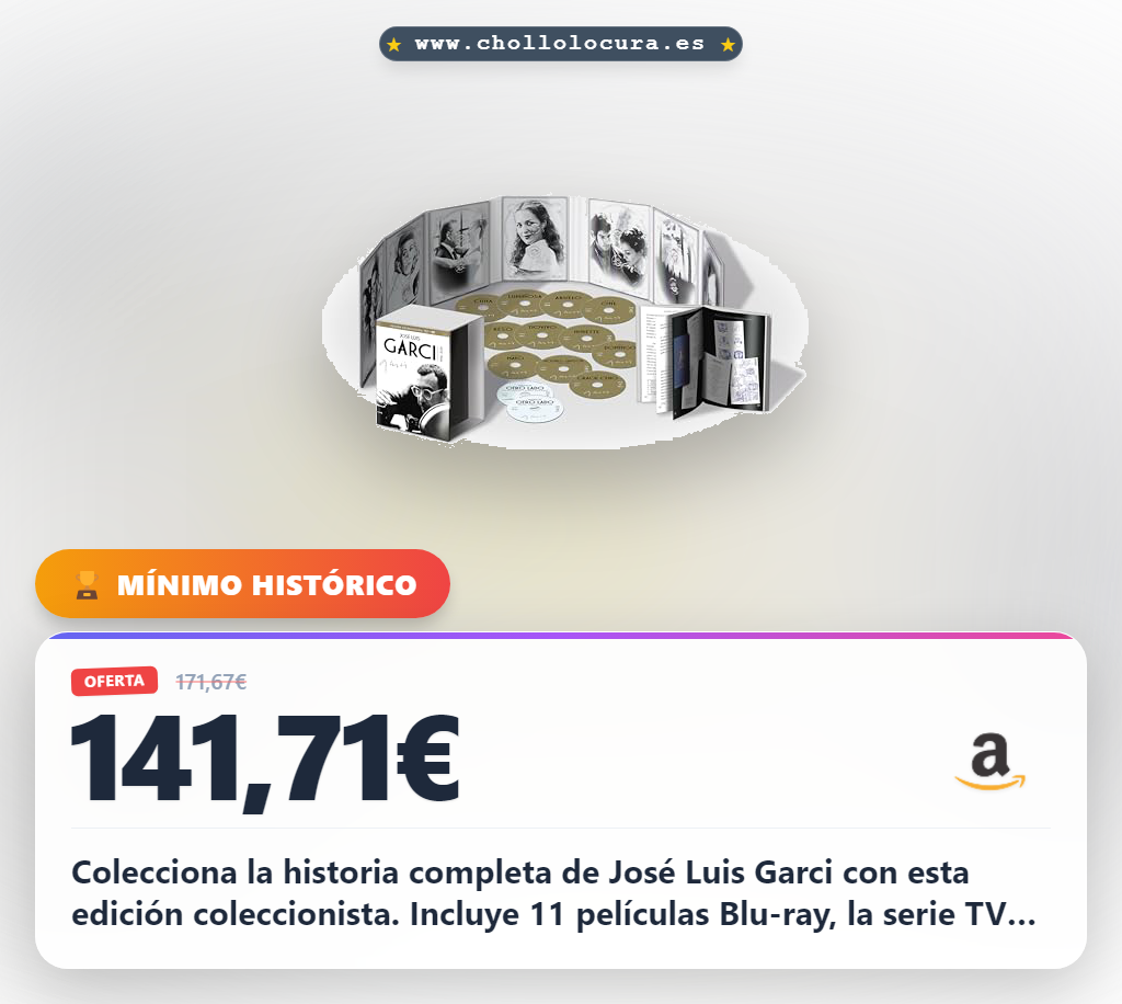Aprovecha la Edición Coleccionista Jose Luis Garci 11 Películas Blu-ray Serie y Libro de 415 Páginas