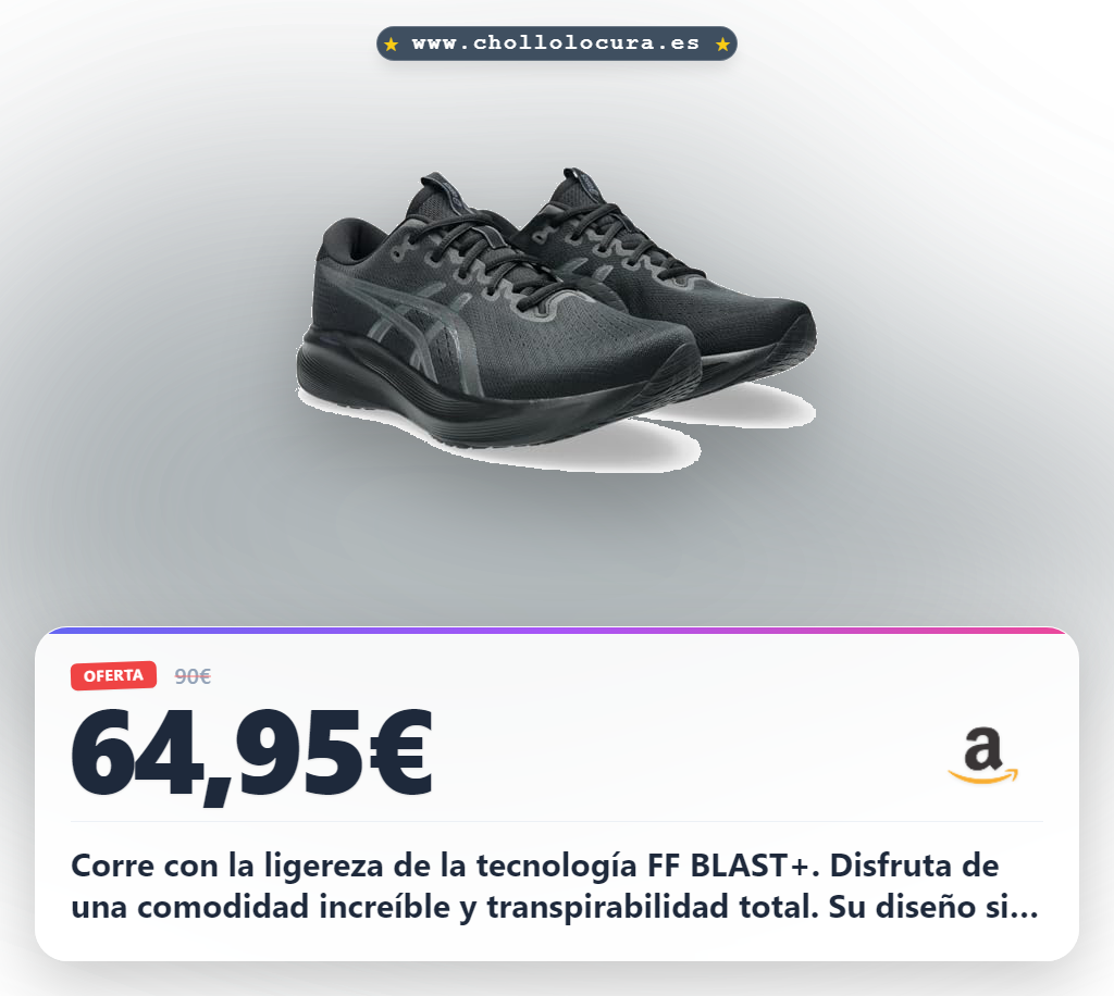 Aprovecha las zapatillas Asics Gel-Excite 11 ligeras y reactivas para triatlón con FF BLAST+ Eco y sin cordones.