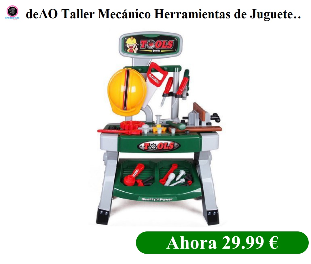 deAO Taller Mecánico Herramientas de Juguete y Accesorios de Bricolaje