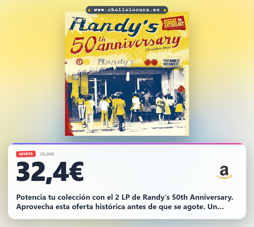 Consigue este vinilo Randy's 50th Anniversary - Chapter One - 2 LP en oferta histórica para tu colección