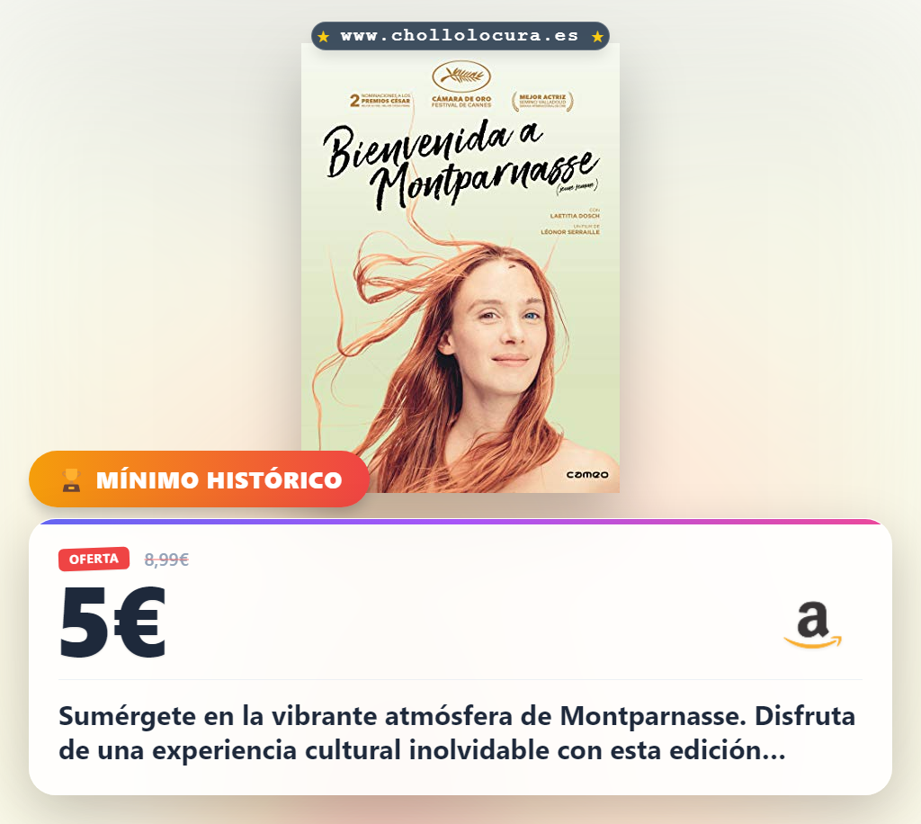 Descubre Bienvenida A Montparnasse en DVD. Consigue este contenido exclusivo en oferta al mejor precio.