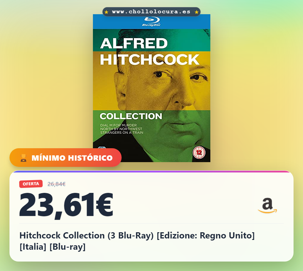 Hitchcock Collection (3 Blu-Ray) [Edizione: Regno Unito] [Italia] [Blu-ray]