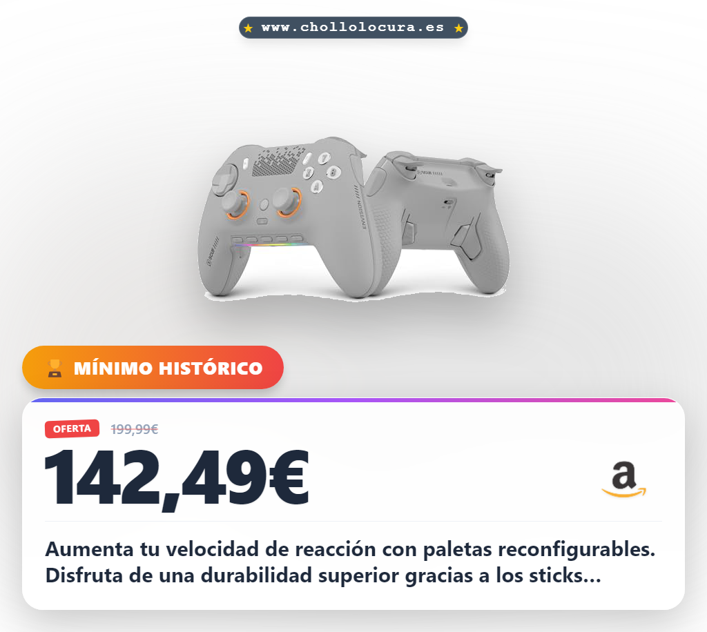 Aprovecha el mando Scuf ENVISION PRO V2 inalámbrico con paletas reconfigurables y macros en oferta histórica