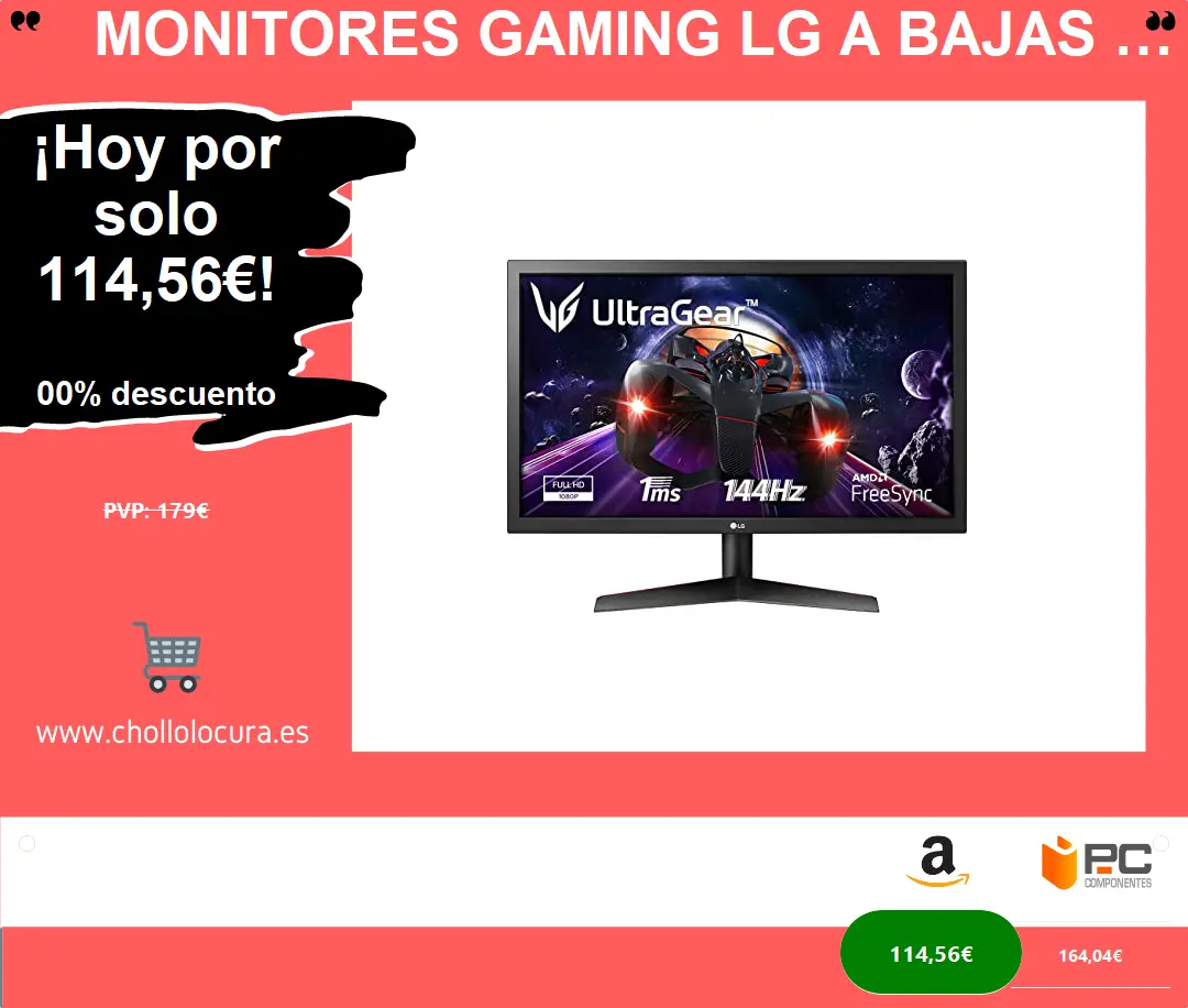Monitores Gaming LG a Bajas Precios