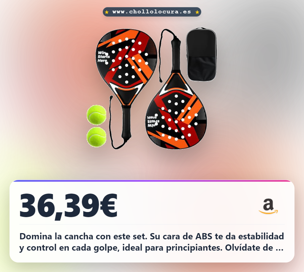 Encuentra el set de tenis para principiantes ABS, ligero y antideslizante para 2 jugadores en oferta