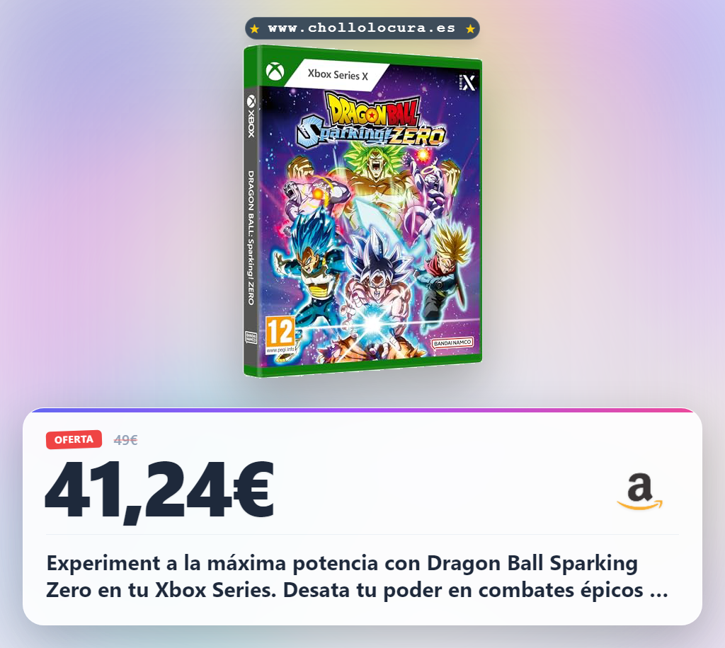 Encuentra Dragon Ball Sparking Zero para Xbox Series, la nueva aventura épica con acción al mejor precio.