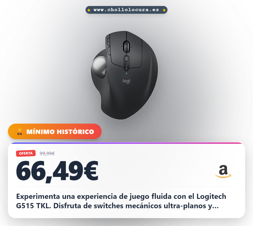 Consigue el teclado gaming mecánico Logitech G515 TKL con RGB y switches GL ultra-planos al mejor precio