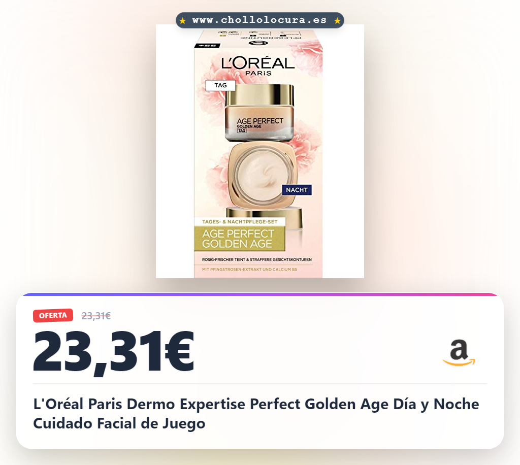 L'Oréal Paris Dermo Expertise Perfect Golden Age Día y Noche Cuidado Facial de Juego