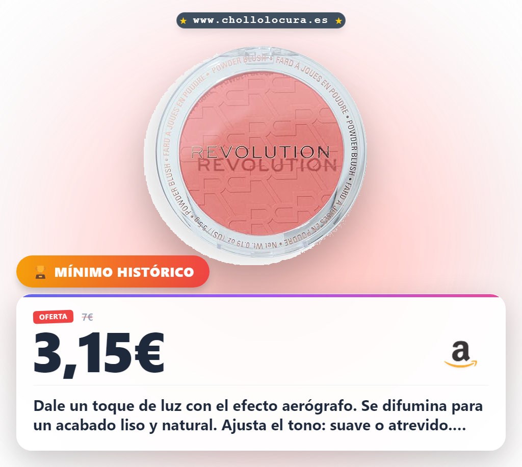 Consigue el colorete aerógrafo modulable. Acabado mate suave y vegano, perfecto para un look natural y fresco.