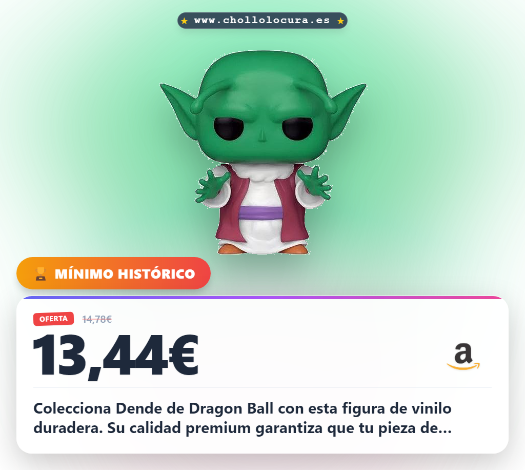 Encuentra la figura Funko Pop Dragon Ball Z Dende de vinilo edición limitada al mejor precio para tu colección