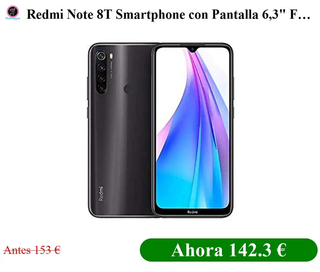 Redmi Note 8T Smartphone con Pantalla 6,3