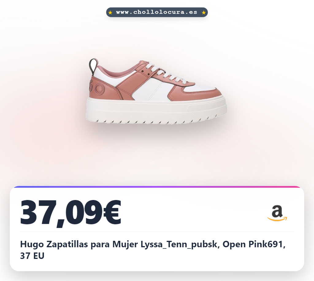 Hugo Zapatillas para Mujer Lyssa_Tenn_pubsk, Open Pink691, 37 EU