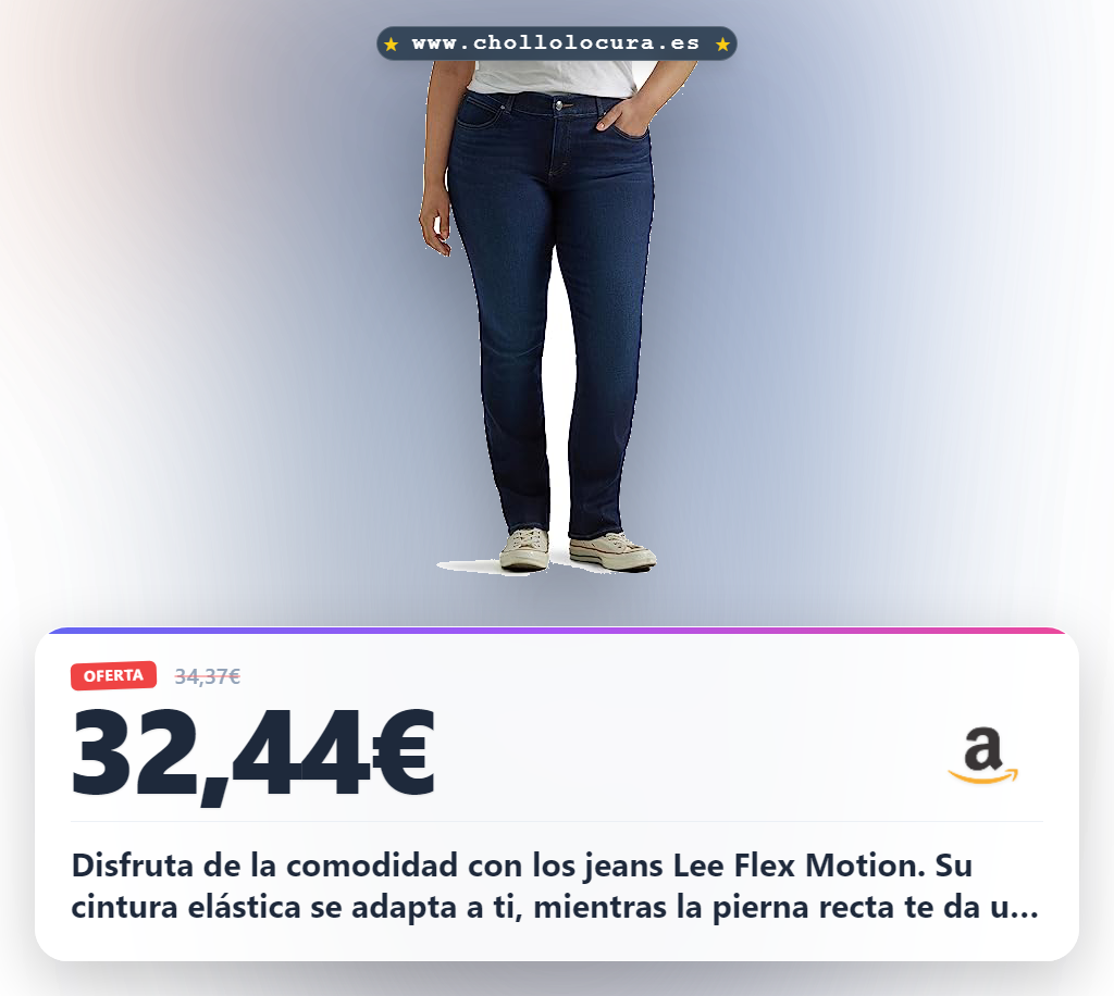 Encuentra Lee Flex Motion Jeans Mujer Pierna Rectas Talla Grande Largo 42 a precio de chollo. ¡Oferta limitada!