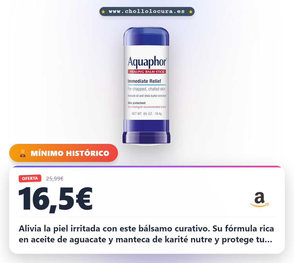 Compra el bálsamo curativo Aquaphor Palillo con aceite de aguacate y manteca de karité en oferta