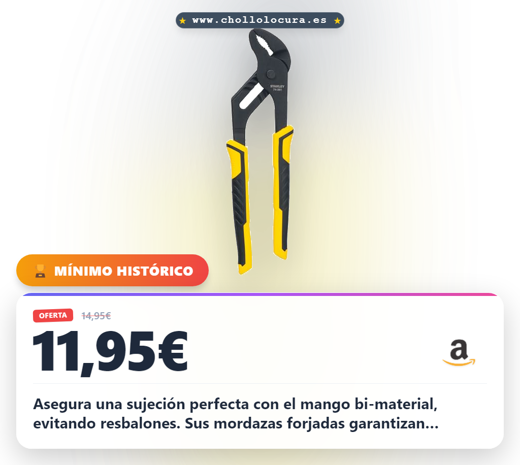 Consigue alicate de 250mm para soldadura y corte de metales con mango bi-material y acabado pulido