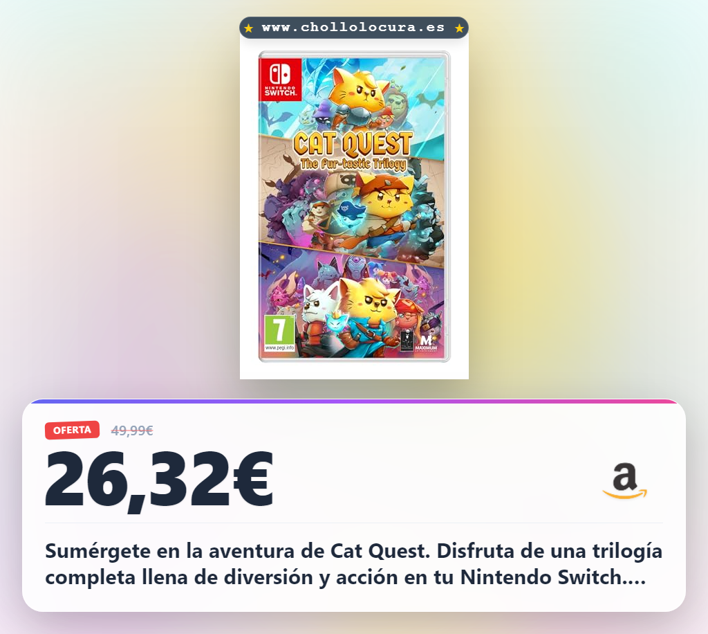 Aprovecha la trilogía completa Cat Quest para Nintendo Switch: aventura y diversión en tu casa