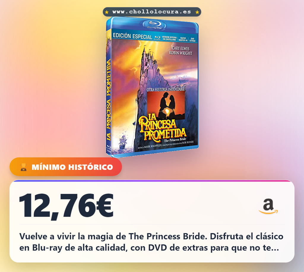 Encuentra La Princesa Prometida BD + DVD de Extras 1987 The Princess Bride en oferta al mejor precio