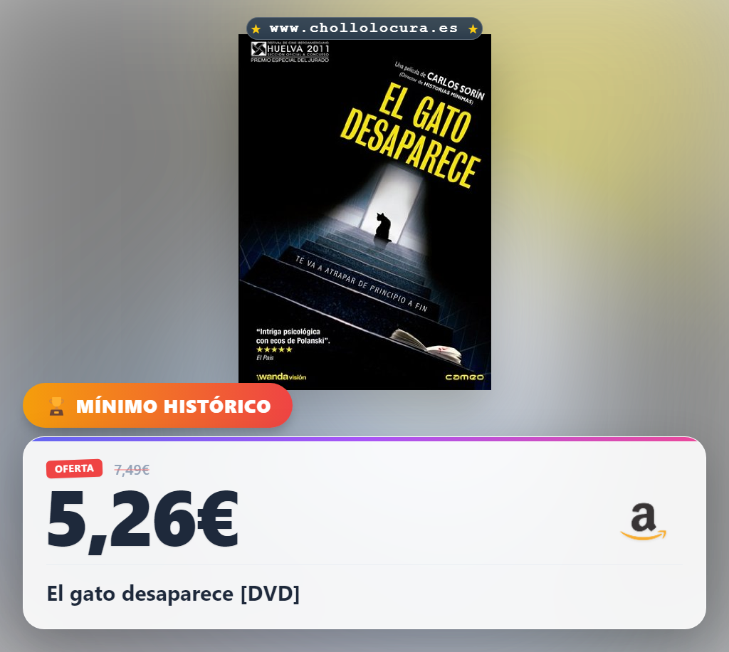Adquiere El gato desaparece en DVD y disfruta esta película de misterio al mejor precio de oferta