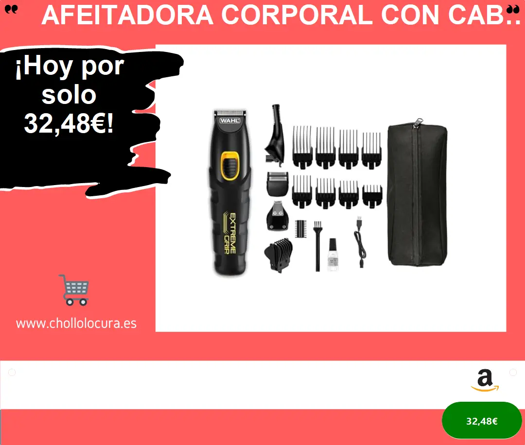 Afeitadora Corporal con Cabezales InterCambiables