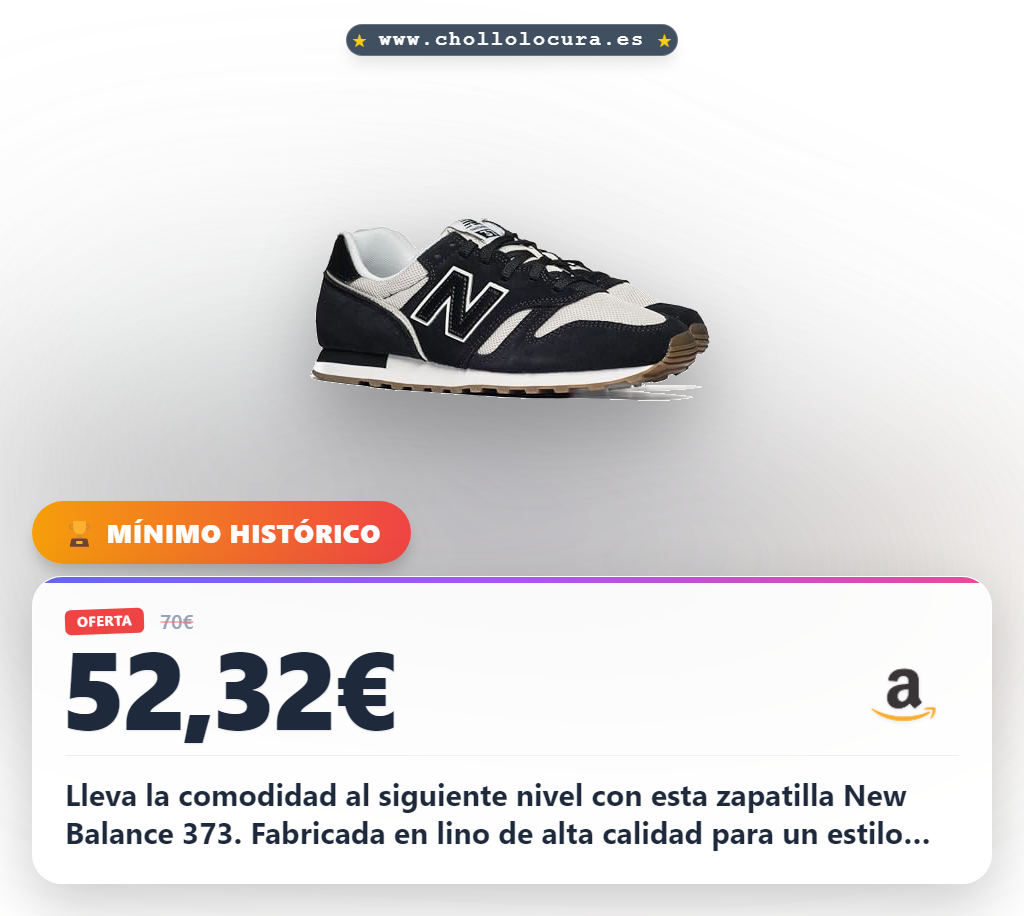 Lleva la comodidad al siguiente nivel con esta zapatilla New Balance 373. Fabricada en lino de alta calidad para un estilo sofisticado. Interior transpirable y ajuste perfecto con cordones. La elegancia que buscas, la comodidad que mereces.