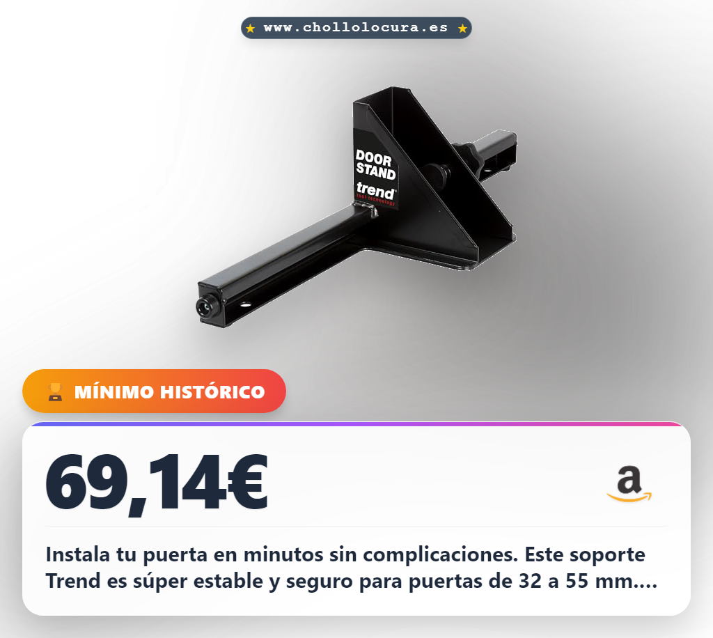 Ahorra en la instalación de puertas con el soporte Trend de bisagras 32-55 mm al mejor precio y máxima seguridad para tu hogar.