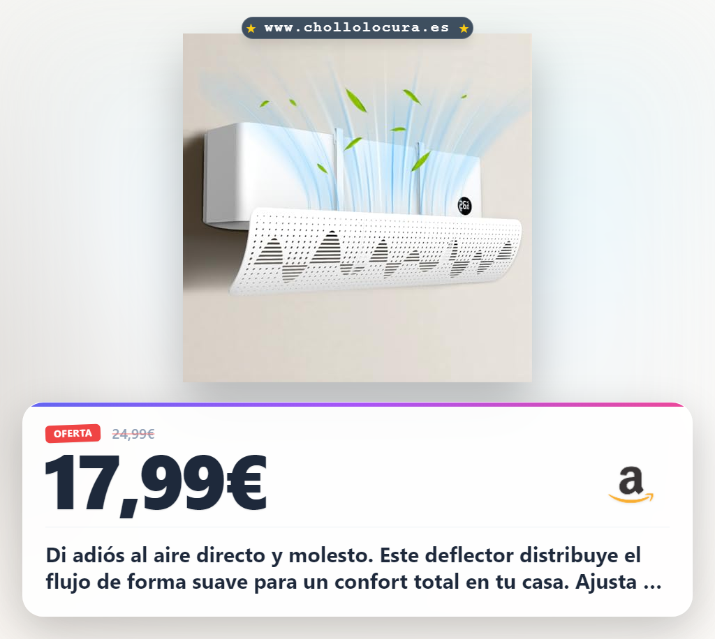 Aprovecha el desviador de aire acondicionado universal ajustable para un flujo perfecto en casa y oficina
