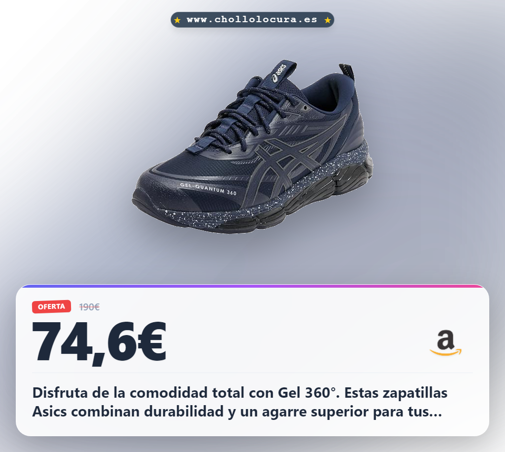 Llévate Asics Gel-Quantum 360 VIII: Zapatillas Utility con Gel 360° al mejor precio de chollo