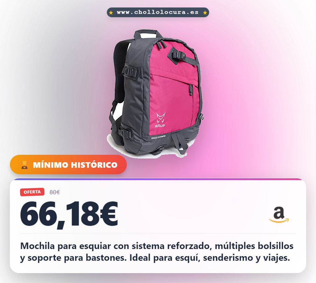 ESQUI MONTAÑA G30 | 27 Litros | Negro/Fucsia | Mochila urbana | Mochila para Colegio | Ordenador Portatil | Viaje | Senderismo | Escolares | Universidad | Adulto | Unisex | Para hombre y mujer