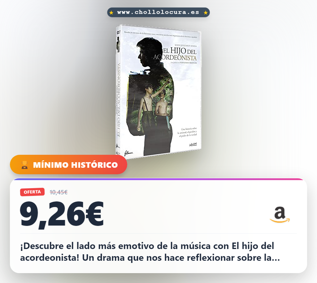 Compra el DVD de El hijo del acordeonista y sumérgete en este drama musical sobre pasión y sacrificio