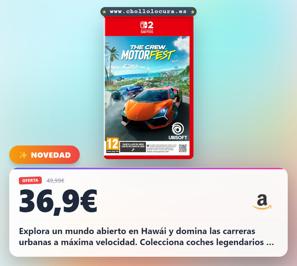 Aprovecha The Crew Motorfest para explorar Hawái y coleccionar coches legendarios en oferta histórica