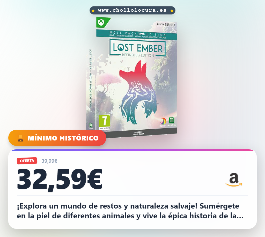 Adquiere LOST EMBER WOLF PACK Edition para Xbox Series X a precio de chollo hoy