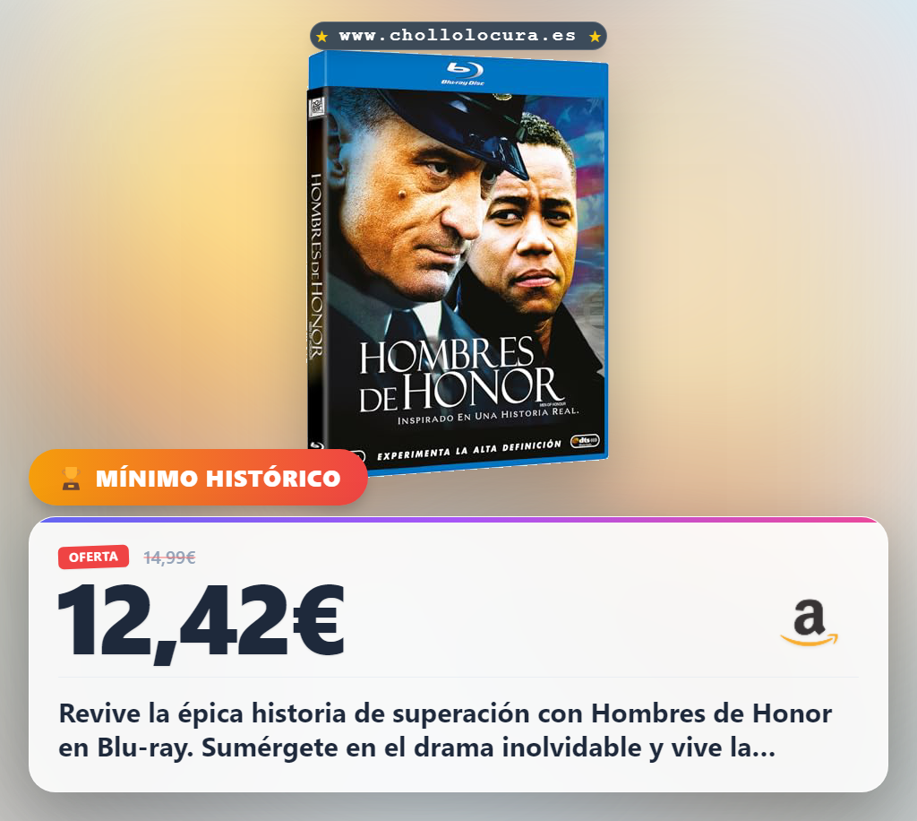 Aprovecha el Blu-ray de Hombres de Honor 2000 en oferta histórica para revivir esta épica historia