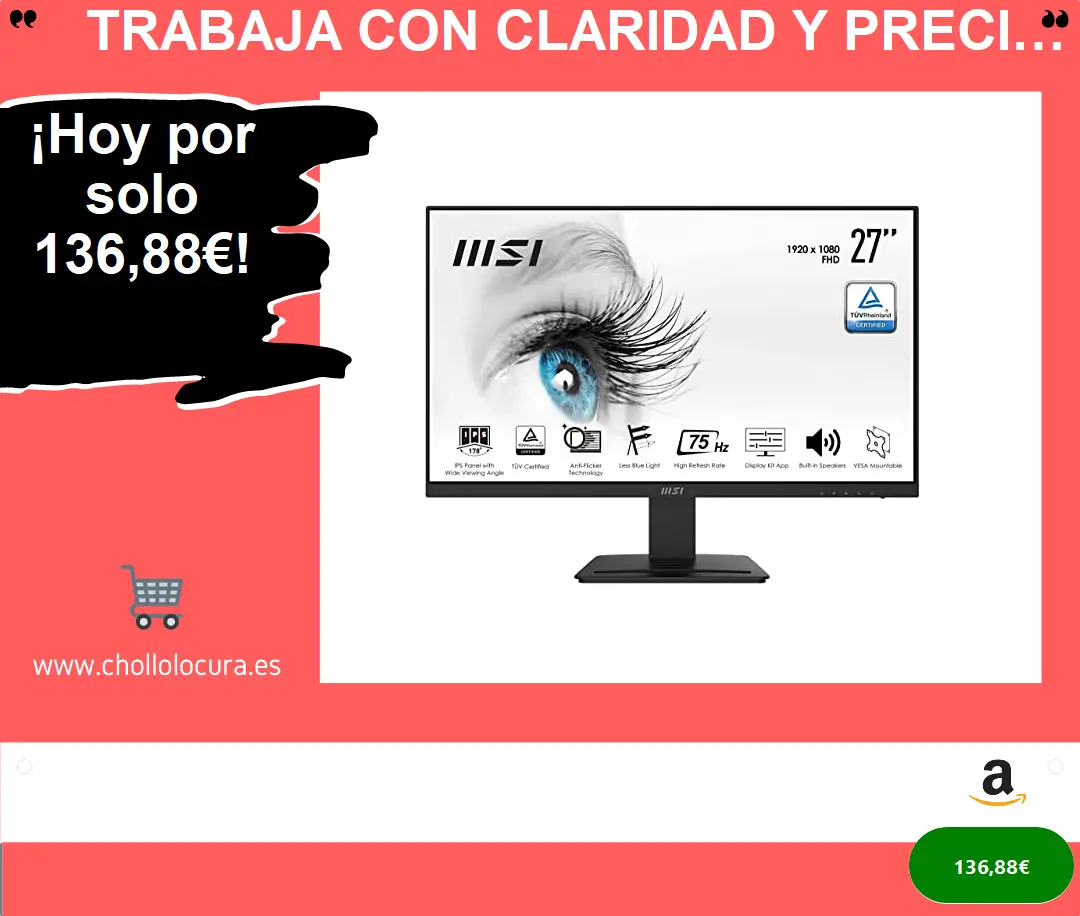 Trabaja con claridad y precisión: MSI Pro MP273, el monitor profesional que necesitas