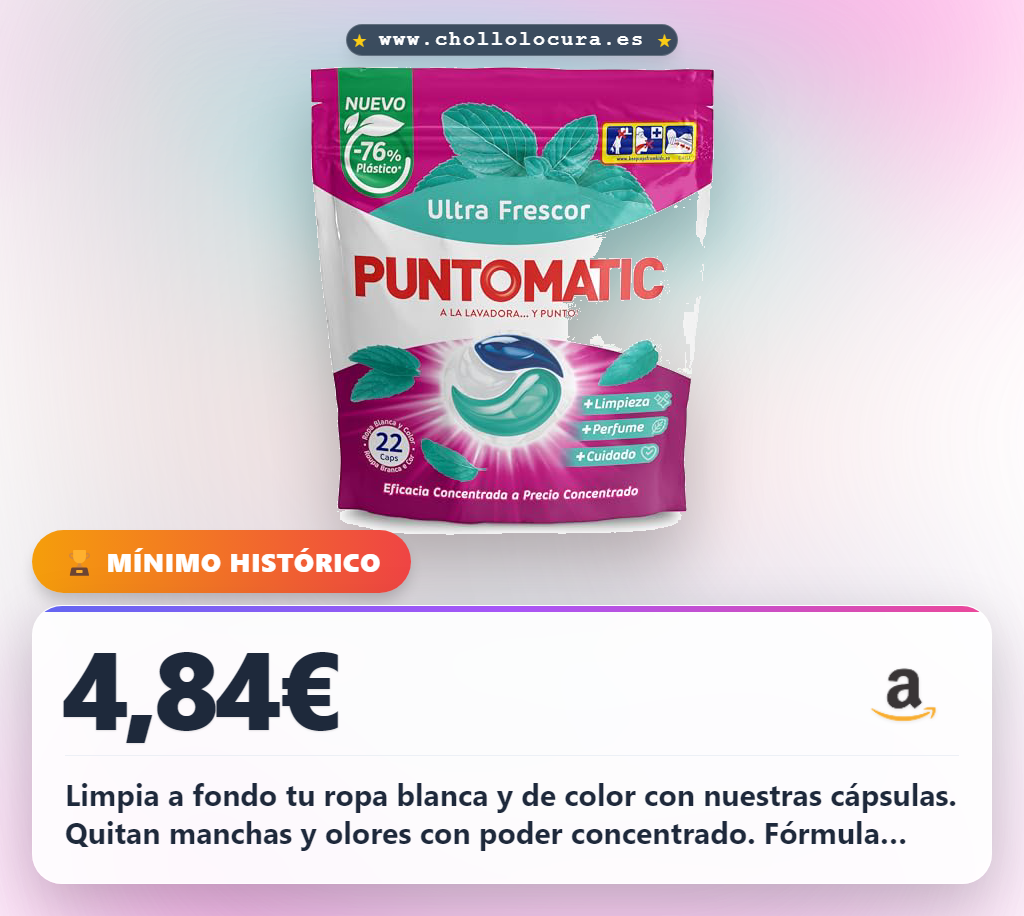 Aprovecha las Cápsulas Tricámara Frescor para limpieza profunda y quitamanchas con aroma natural